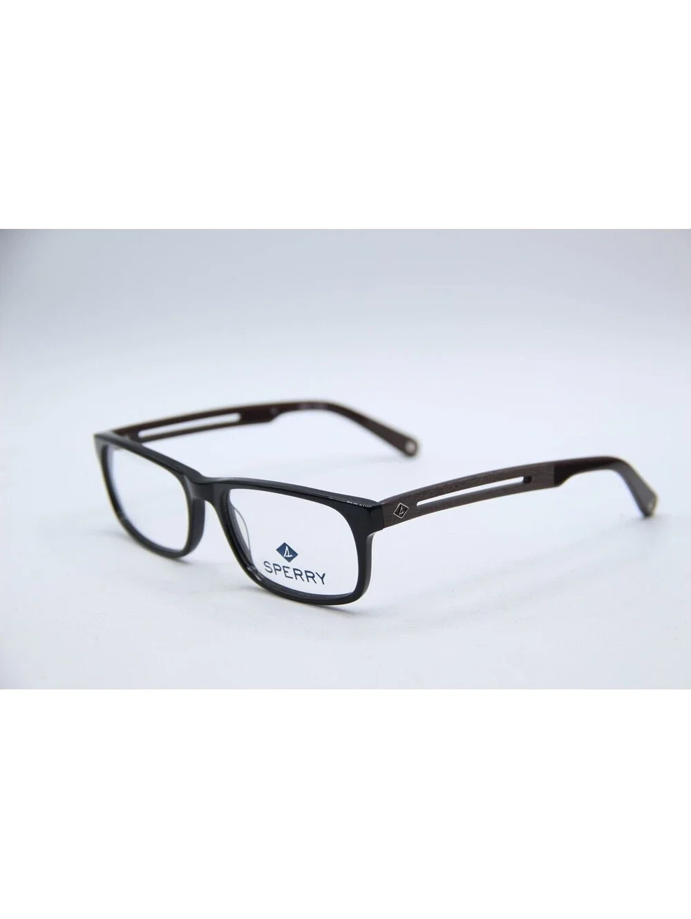 Sperry Woodbridge C01 Black Gray Brown Authentic Frames Eyeglasses 54-17